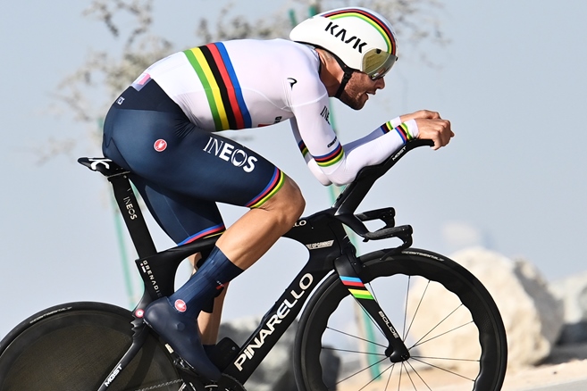 Top Ganna - fotogalerie 2. etapy UAE Tour