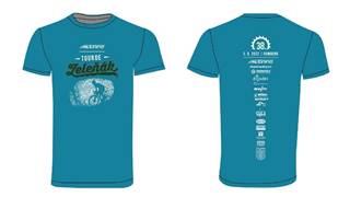 Registrace s originálním tričkem letošního ročníku Tour de Zeleňák pouze do čtvrtka 28. července