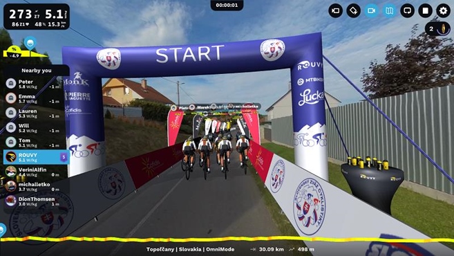 Finále Mistrovství SR v e-cyklistice na platformě ROUVY již tento víkend