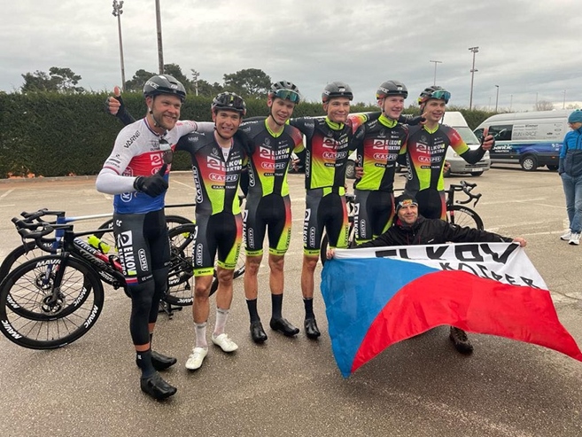 Adam Ťoupalík z Elkov-Kasper vyhrál otvírák jarní sezóny pro české kontinentální týmy Trofej Umag