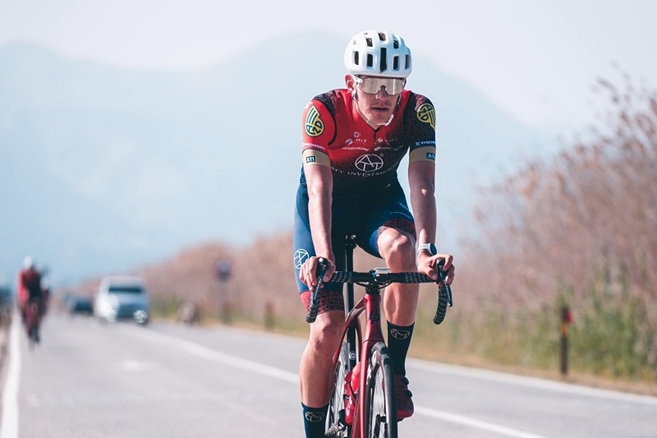 Matúš Štoček v druhé etapě Tour of Rhodes dospurtoval na druhém místě a stejná pozice mu patří v průběžné klasifikaci